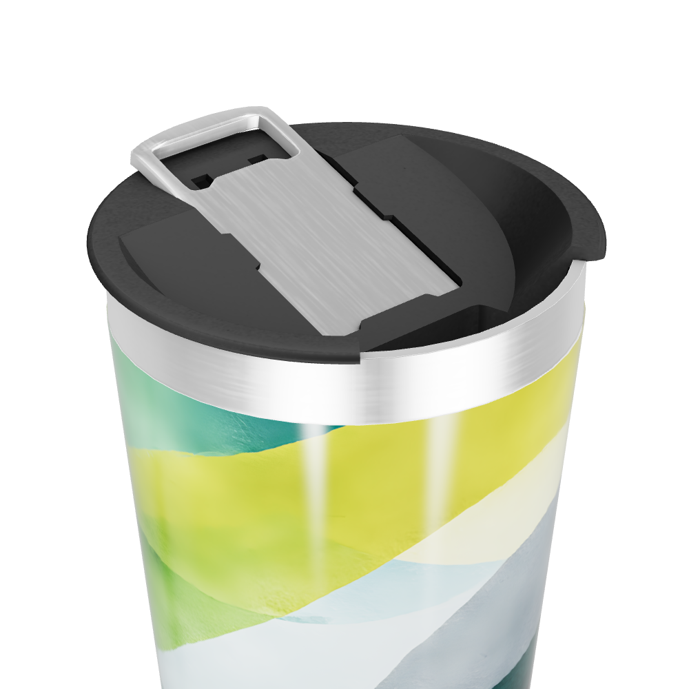 Copo Térmico - Estampa Abstrata Colorida