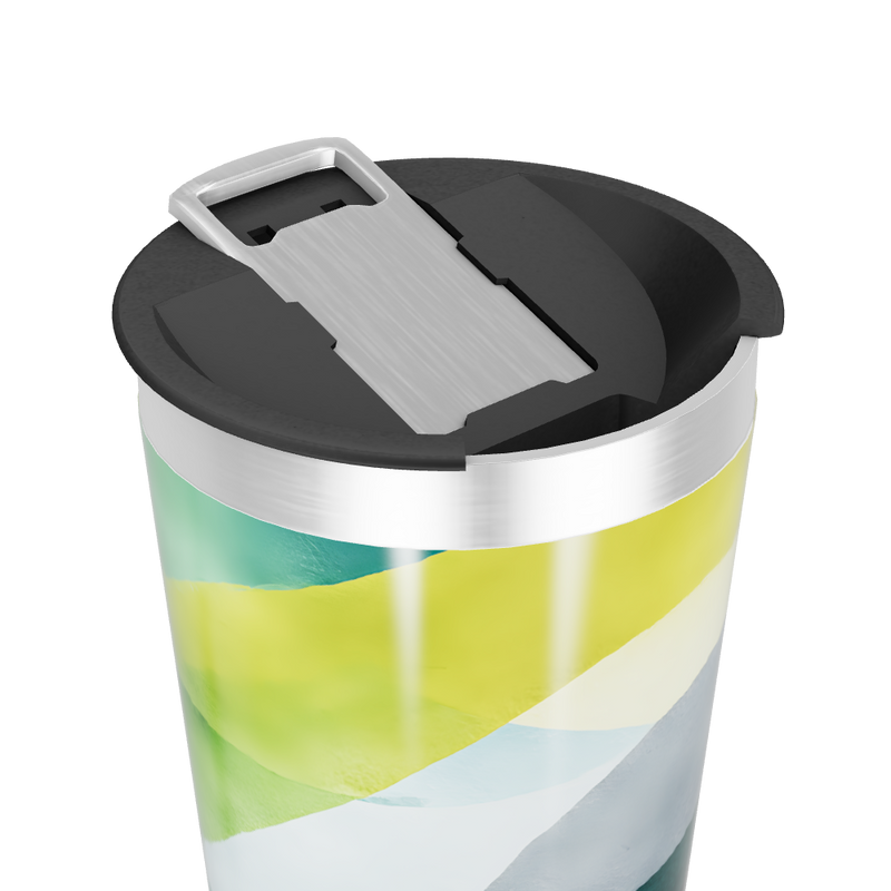 Copo Térmico - Estampa Abstrata Colorida