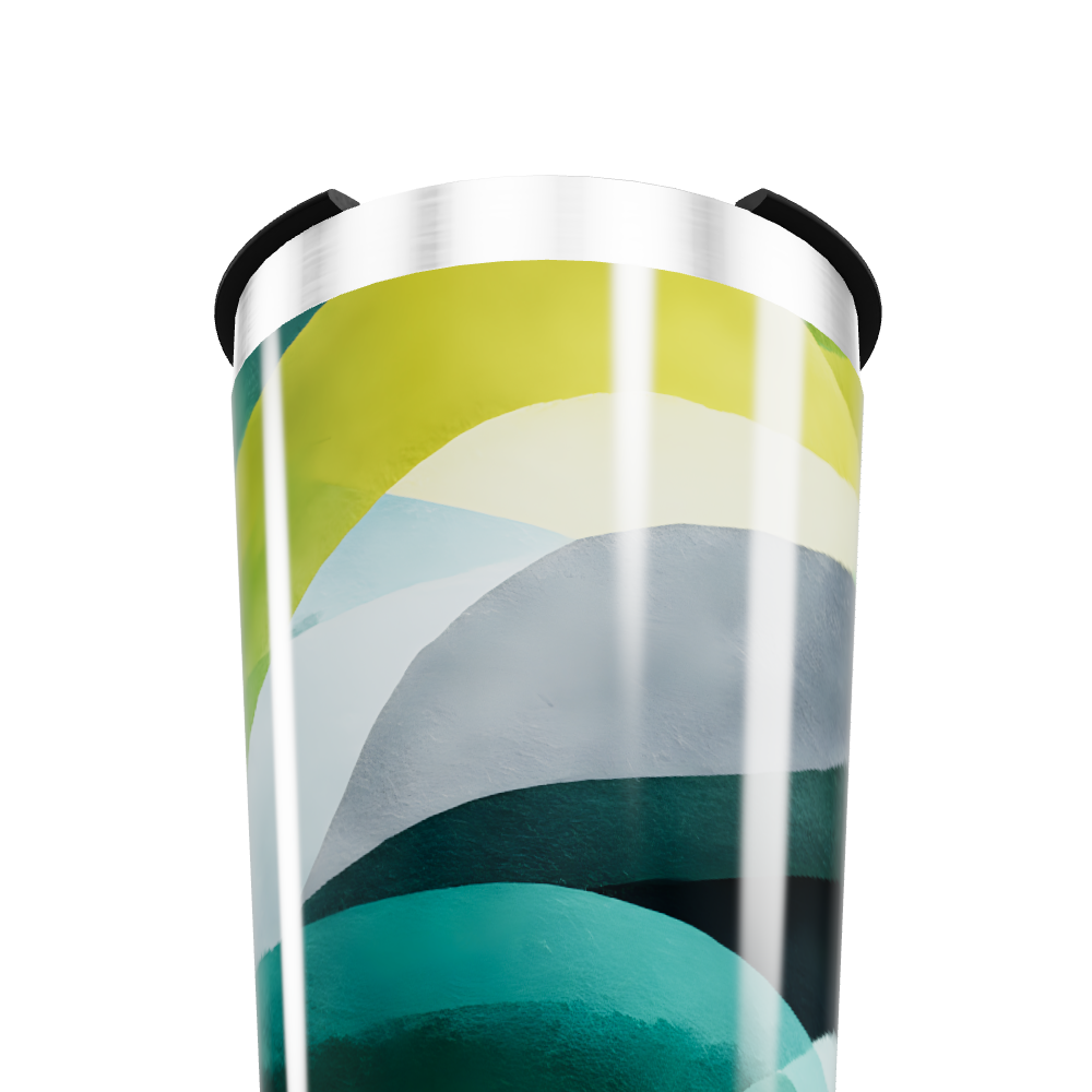 Copo Térmico - Estampa Abstrata Colorida