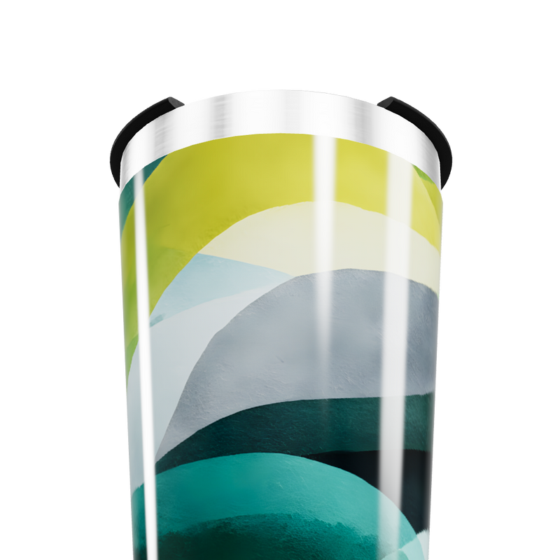 Copo Térmico - Estampa Abstrata Colorida