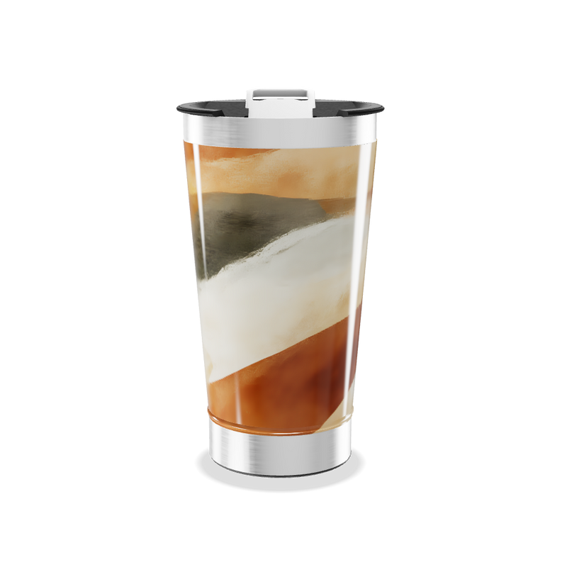 Copo Térmico - Estampa Abstrata Colorida