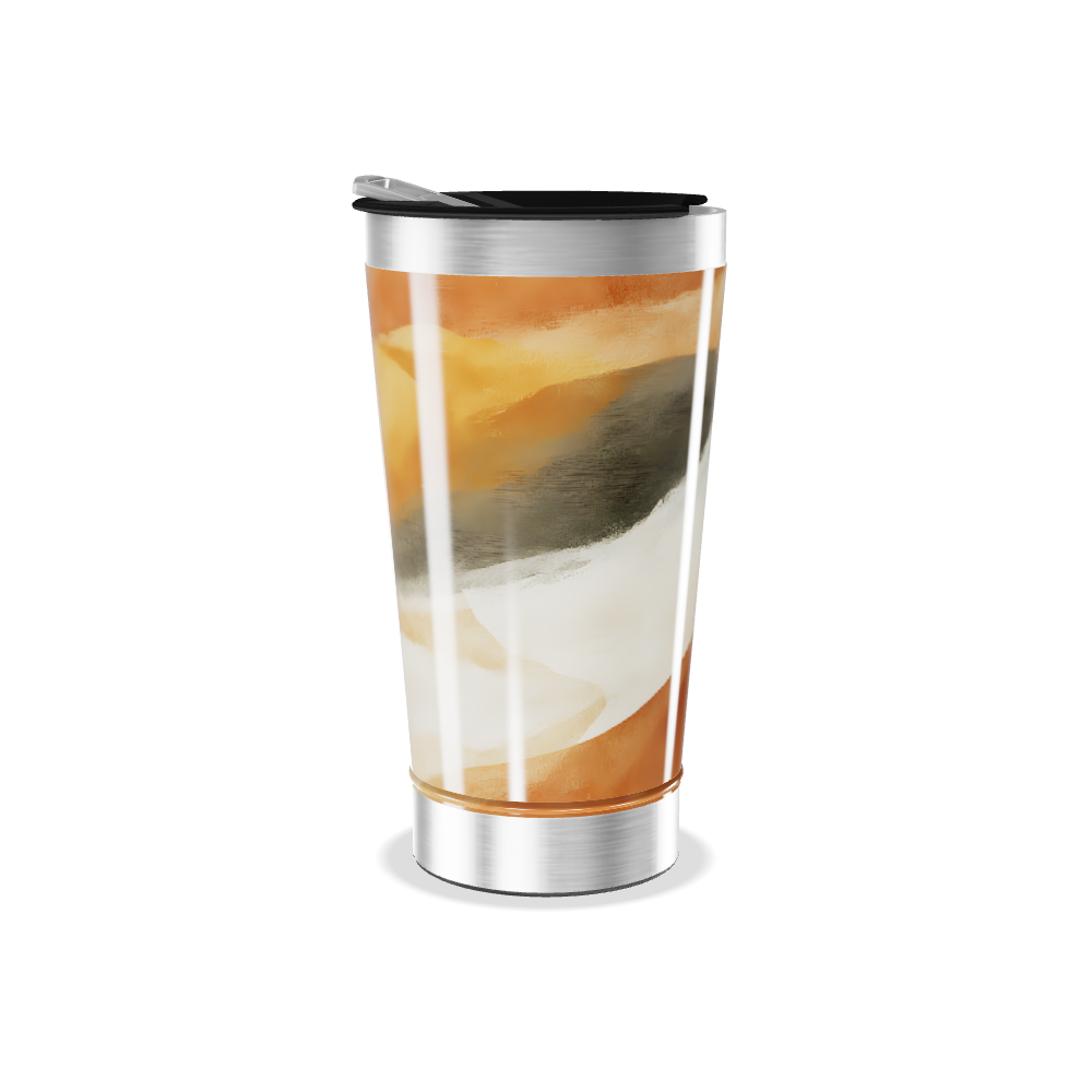 Copo Térmico - Estampa Abstrata Colorida
