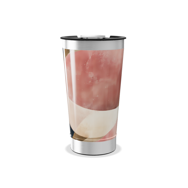 Copo Térmico - Design geométrico azul