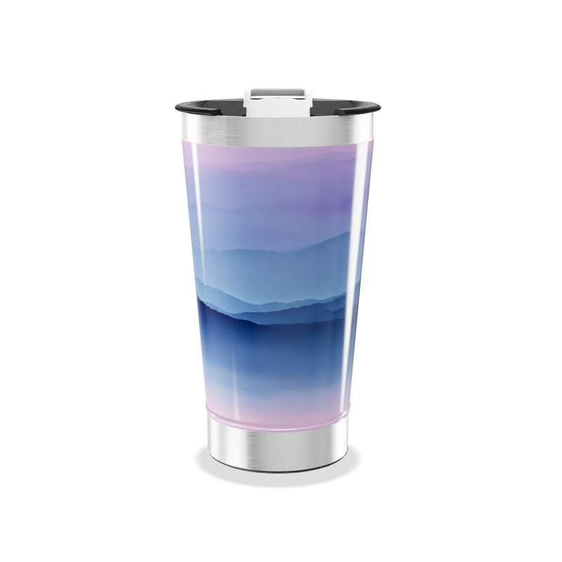 Copo Térmico - Azul Degradê Inox