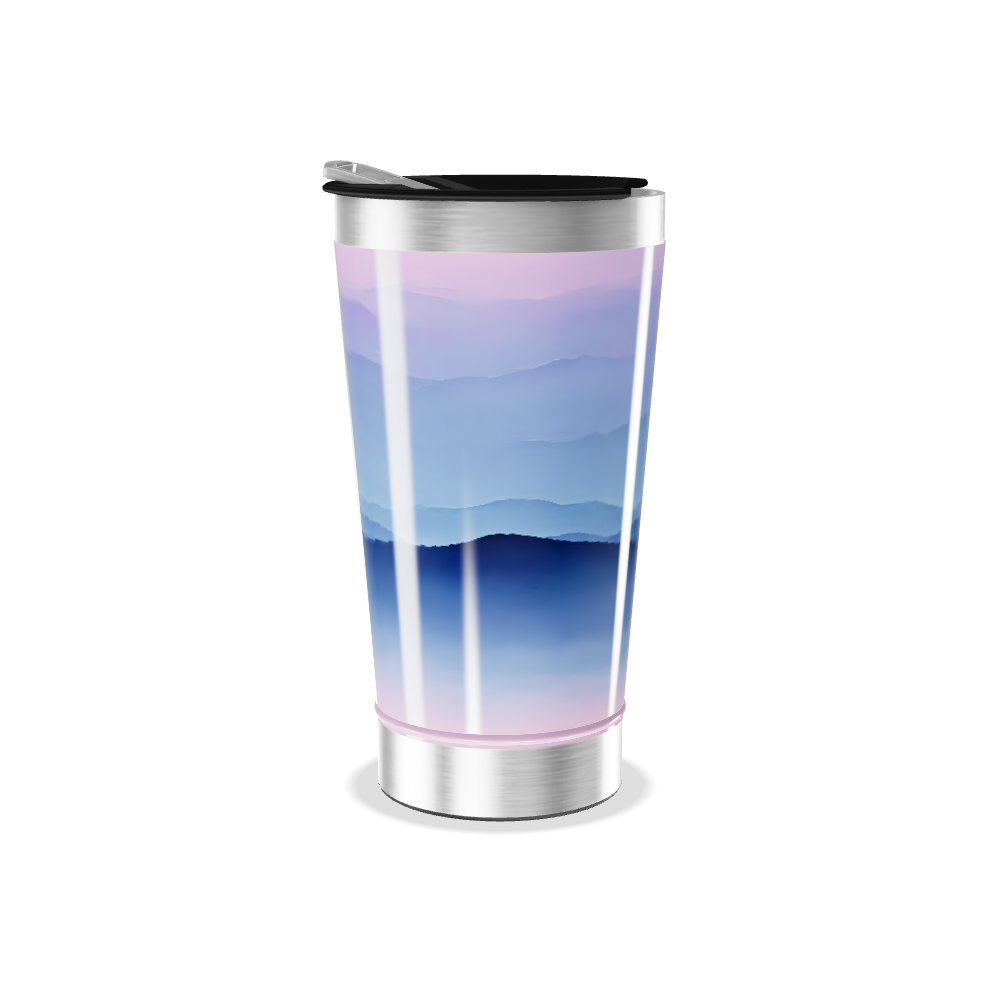 Copo Térmico - Azul Degradê Inox