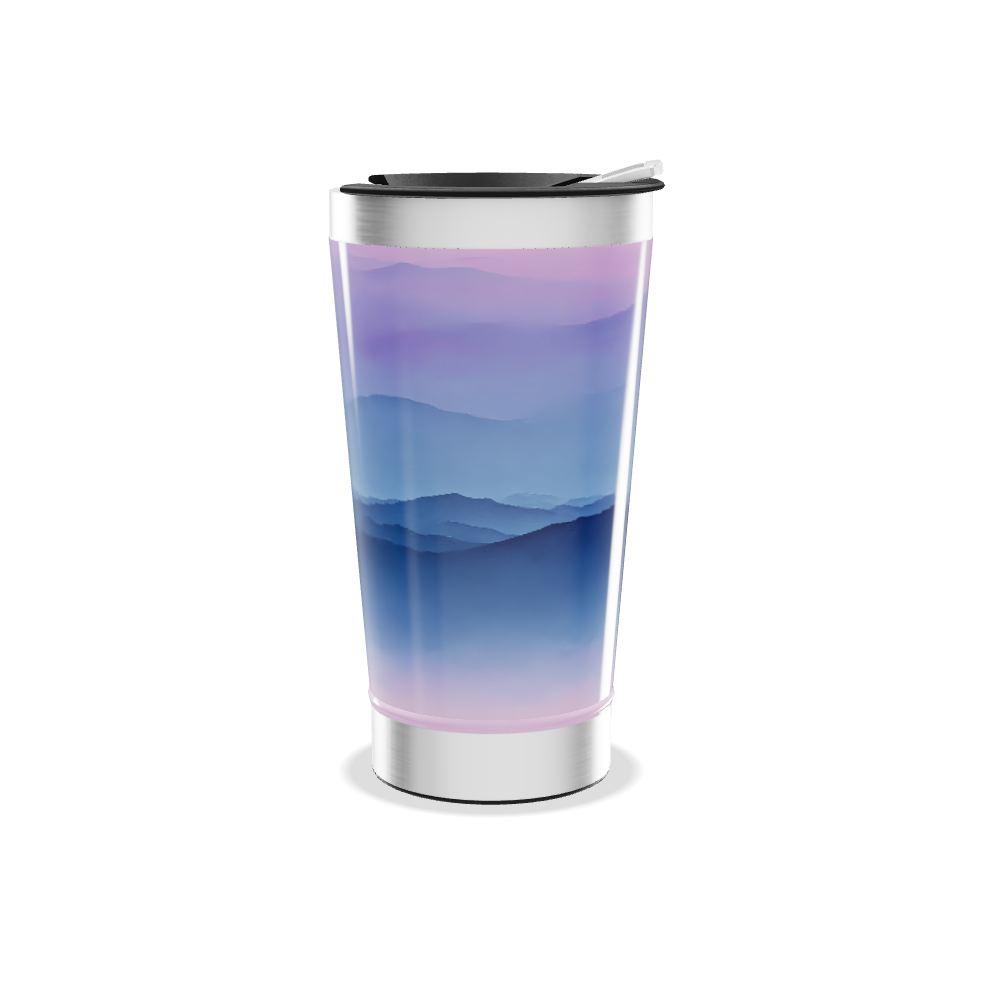 Copo Térmico - Azul Degradê Inox