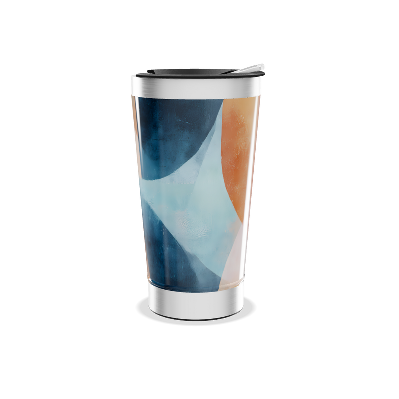 Copo Térmico - Design Abstrato Colorido