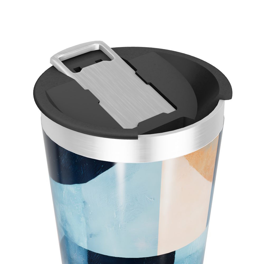 Copo Térmico - Design Abstrato Colorido