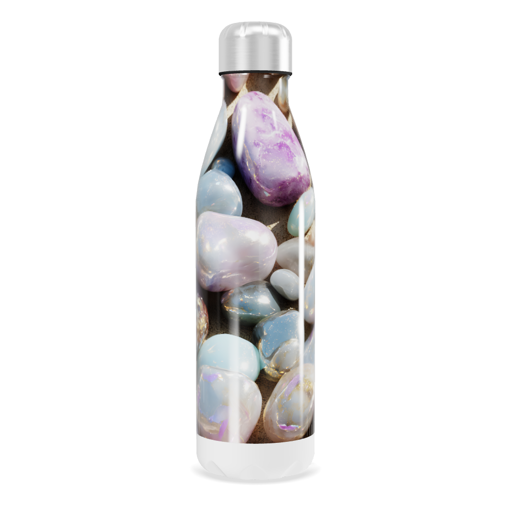 Garrafa Inox - Estampa Pedras Coloridas