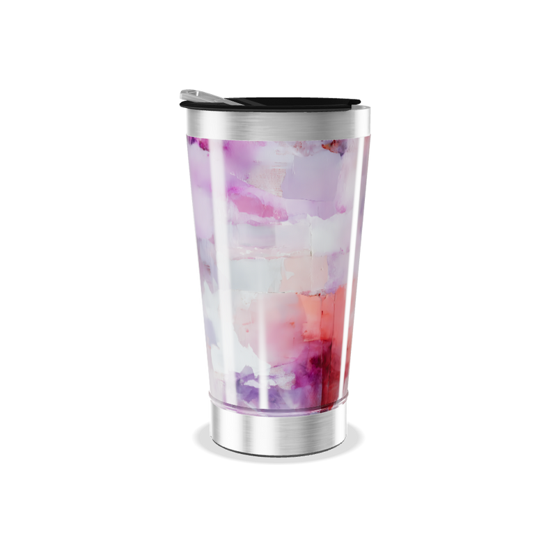 Copo Térmico - Estampa Abstrata Colorida