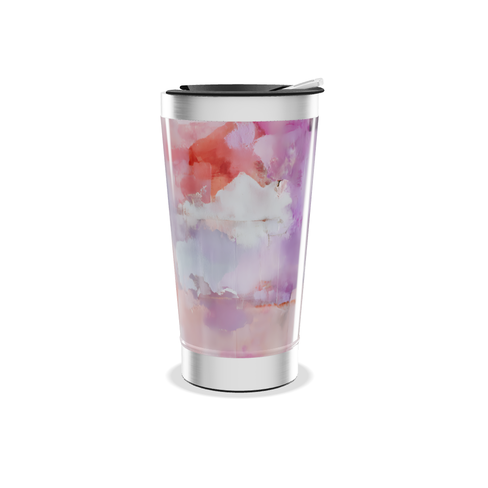 Copo Térmico - Estampa Abstrata Colorida