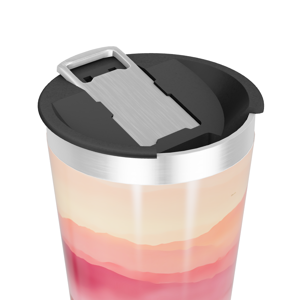 Copo Térmico - Paisagem Rosa e Laranja