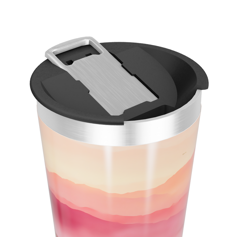 Copo Térmico - Paisagem Rosa e Laranja