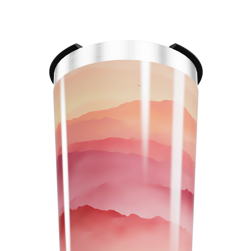 Copo Térmico - Paisagem Rosa e Laranja