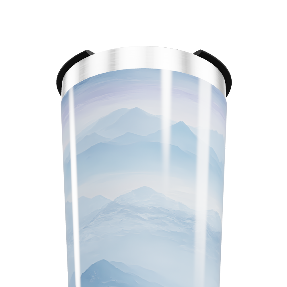 Copo Térmico - Paisagem Azul Aço Inox