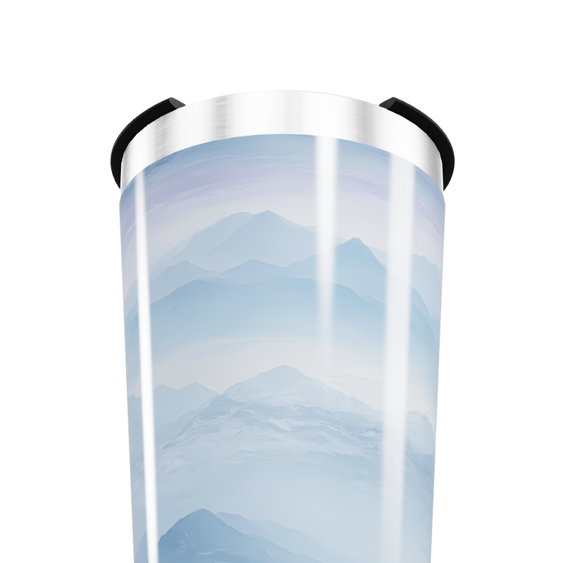 Copo Térmico - Paisagem Azul Aço Inox