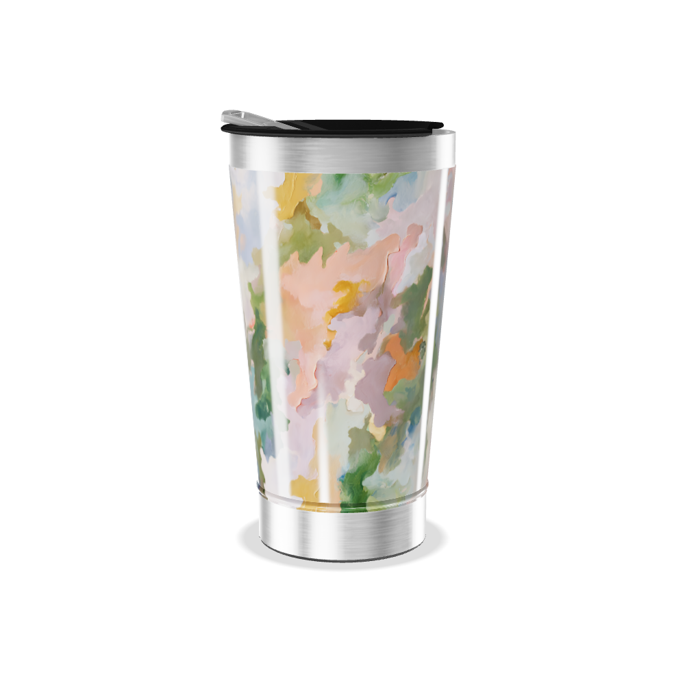 Copo Térmico - Estampa Abstrata Colorida