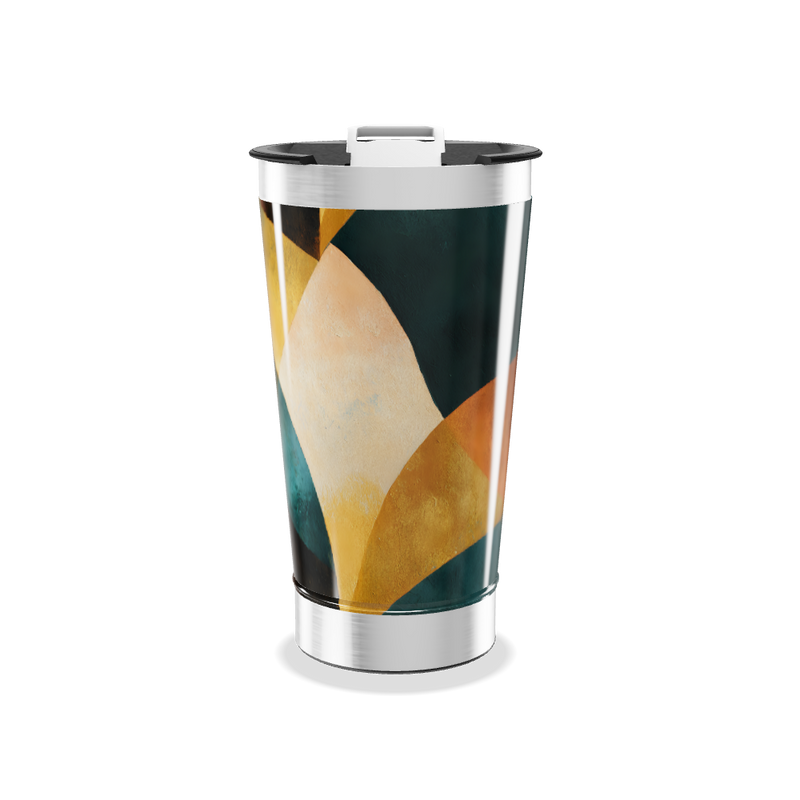 Copo Térmico - Estampa Geométrica Colorida