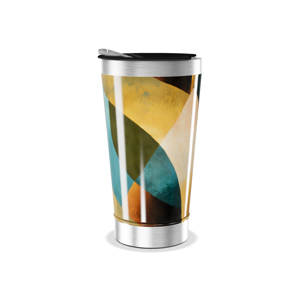 Copo Térmico - Estampa Geométrica Colorida