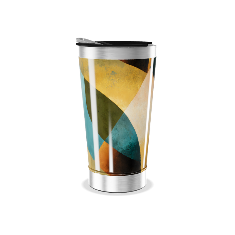 Copo Térmico - Estampa Geométrica Colorida