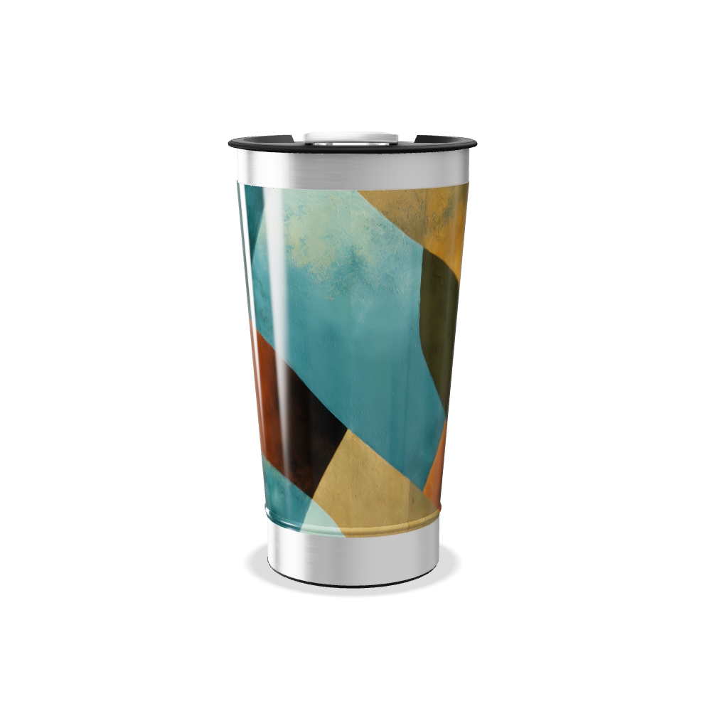 Copo Térmico - Estampa Geométrica Colorida