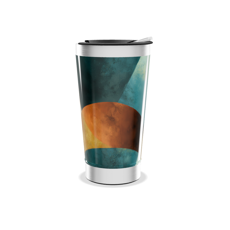 Copo Térmico - Estampa Geométrica Colorida