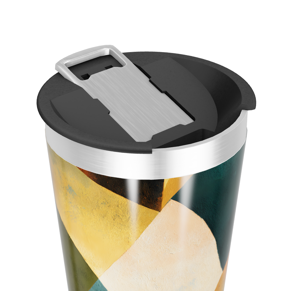 Copo Térmico - Estampa Geométrica Colorida