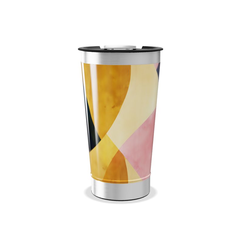 Copo Térmico - Estampa Abstrata Colorida