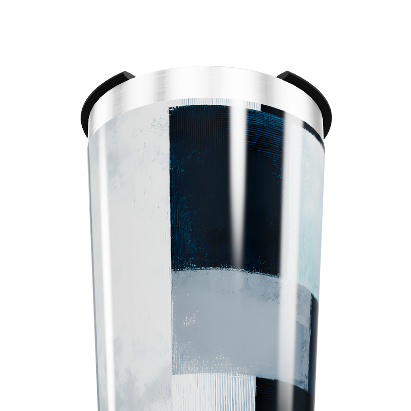 Copo Térmico - Aço Inox com Design Geométrico