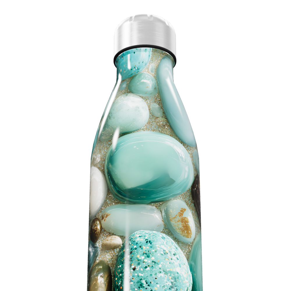 Garrafa Inox - Pedras Azuis