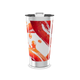 Copo Térmico - Estampa Abstrata Vermelha