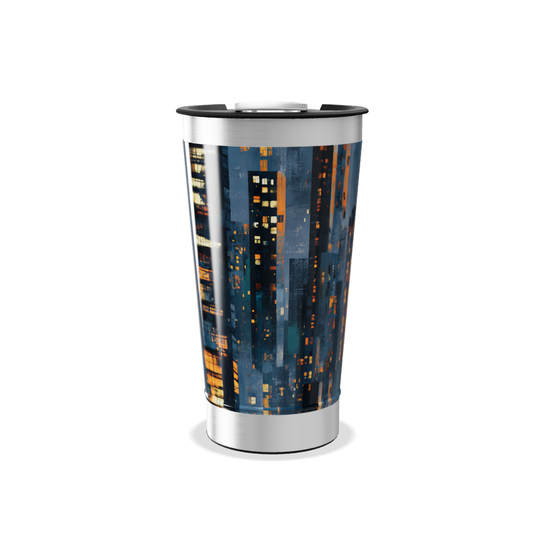 Copo Térmico - Estampa Noturna Urbana