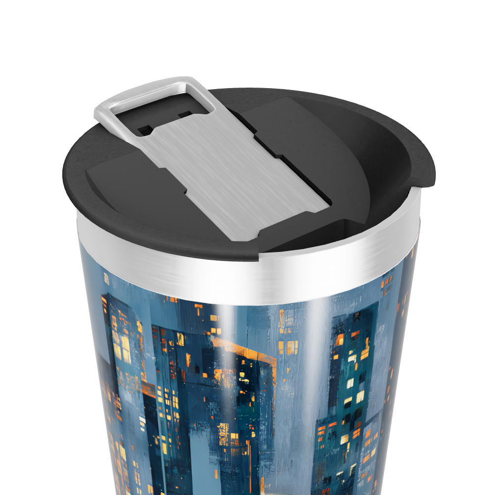 Copo Térmico - Estampa Noturna Urbana