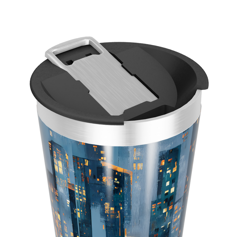 Copo Térmico - Estampa Noturna Urbana