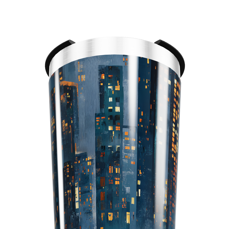 Copo Térmico - Estampa Noturna Urbana
