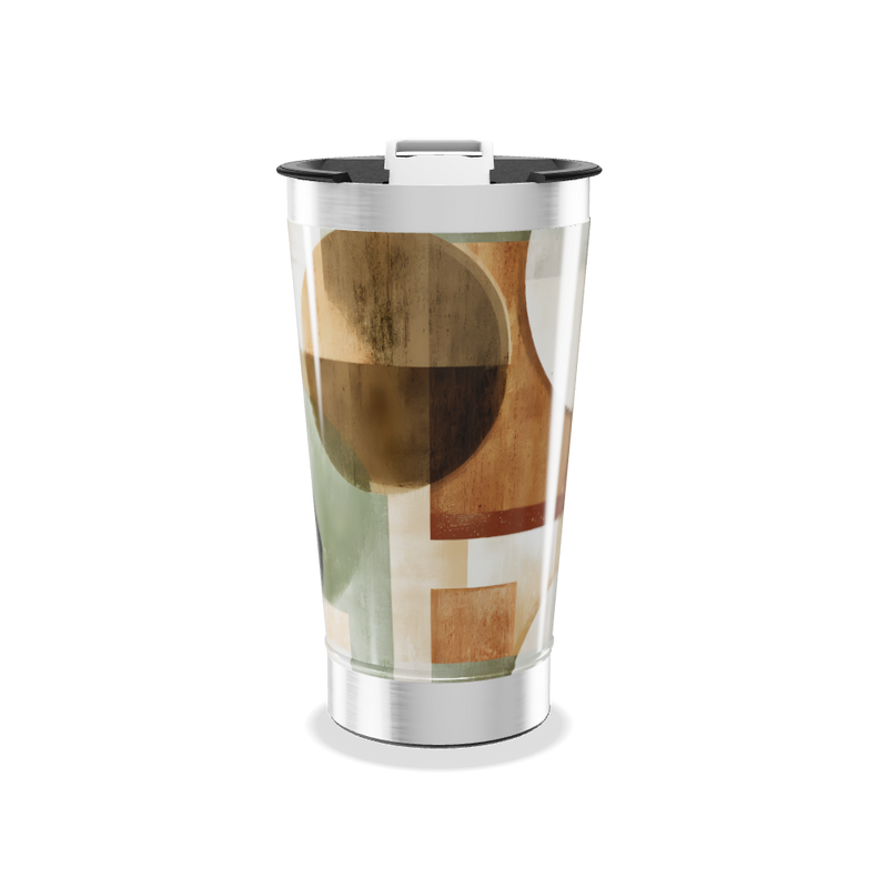 Copo Térmico - Estampa Geométrica Colorida