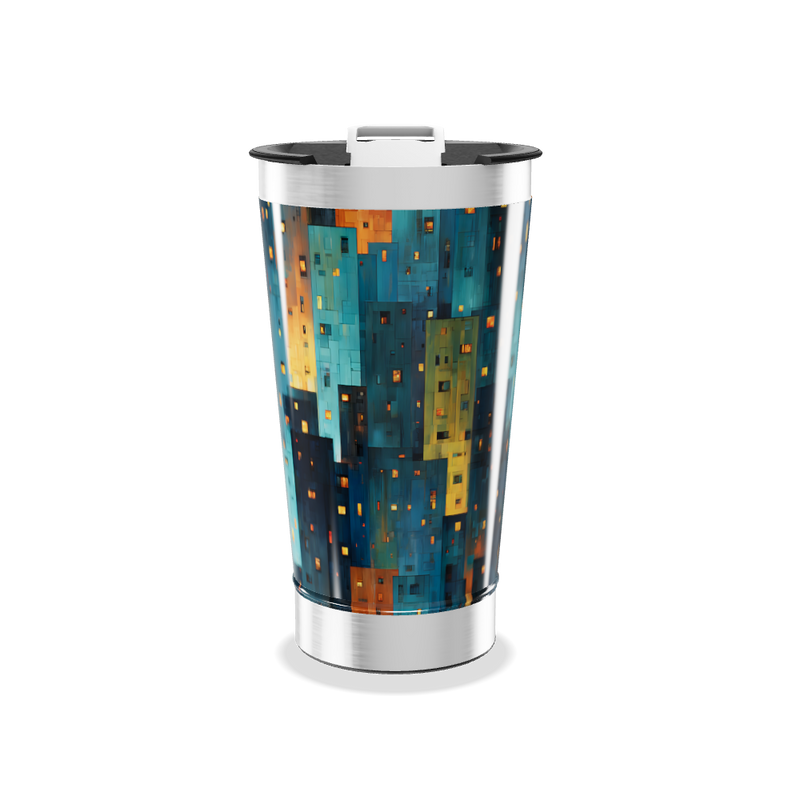 Copo Térmico - Estampa Geométrica Colorida