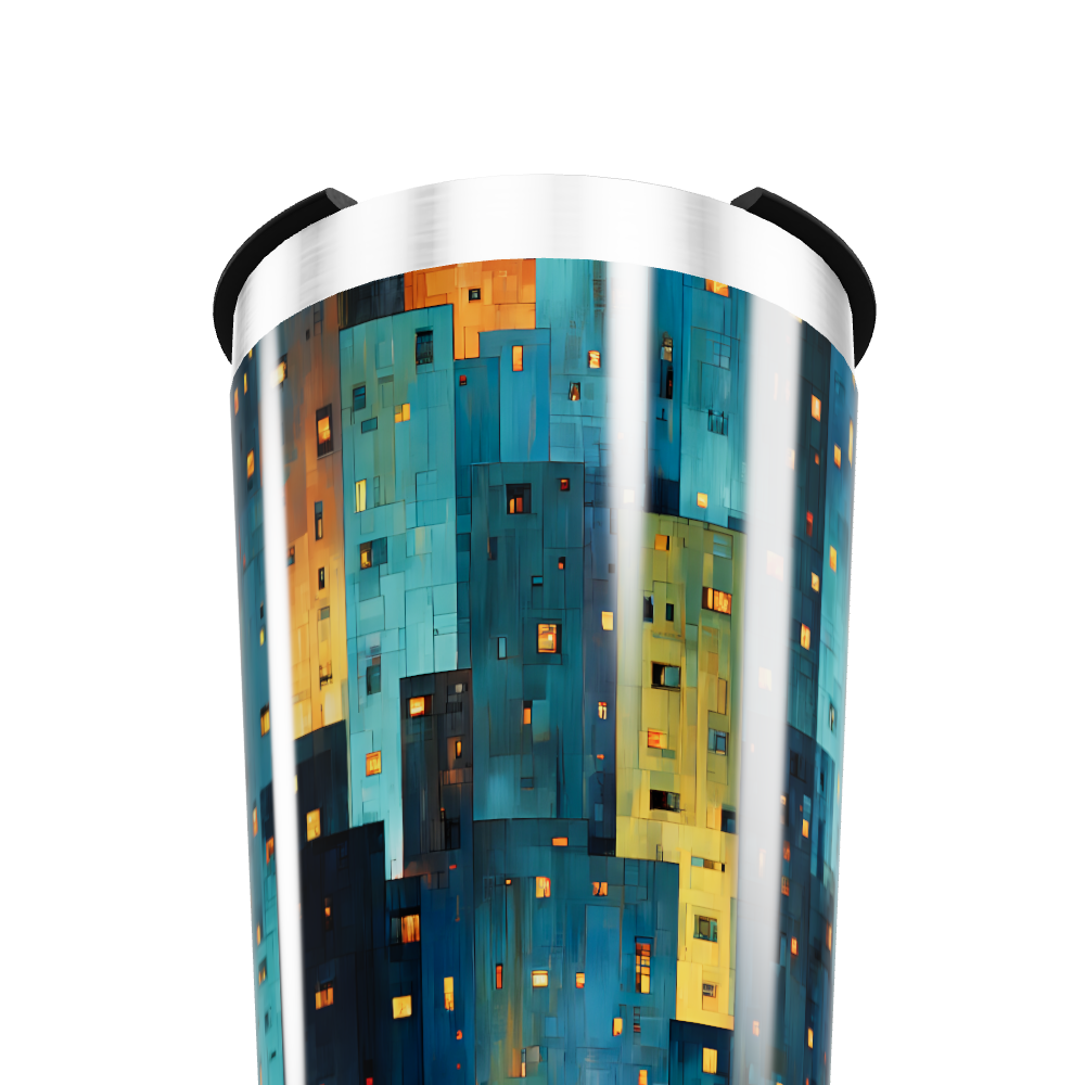 Copo Térmico - Estampa Geométrica Colorida