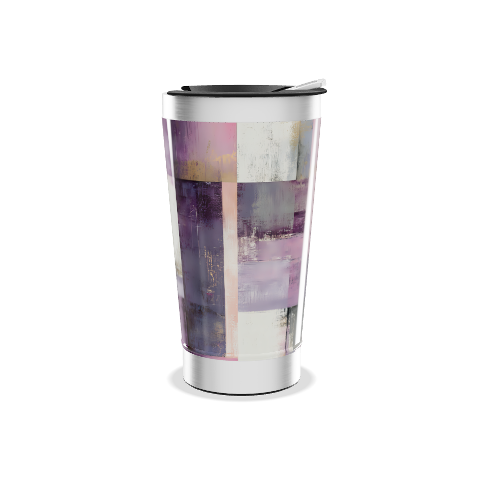 Copo Térmico - Com estampa geométrica colorida