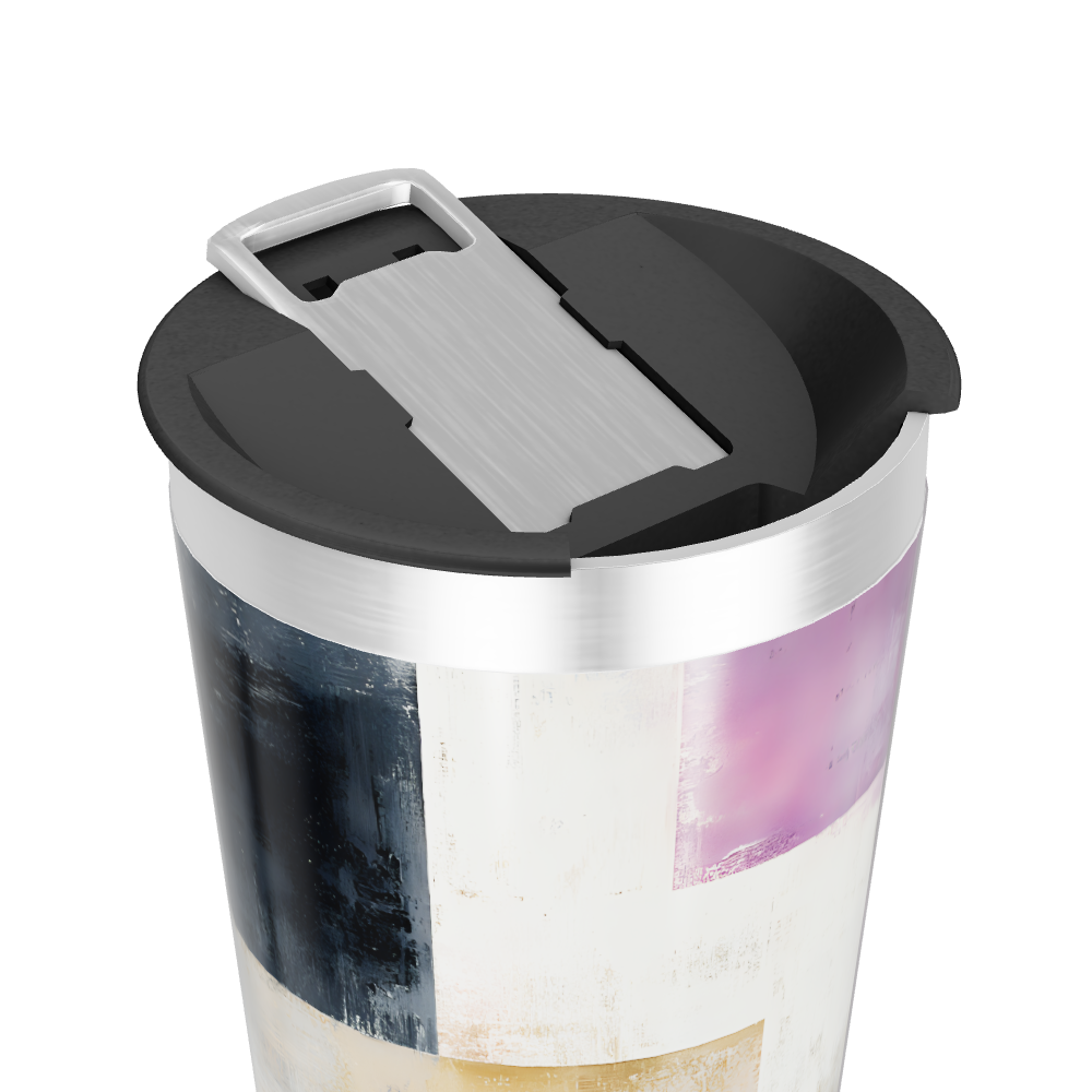 Copo Térmico - Com estampa geométrica colorida