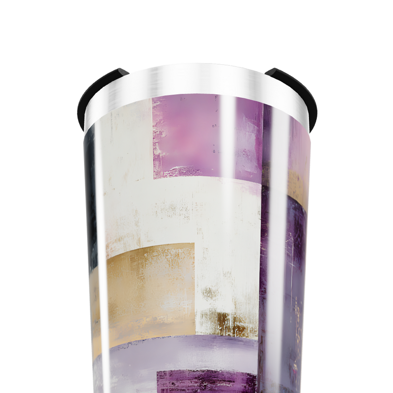 Copo Térmico - Com estampa geométrica colorida