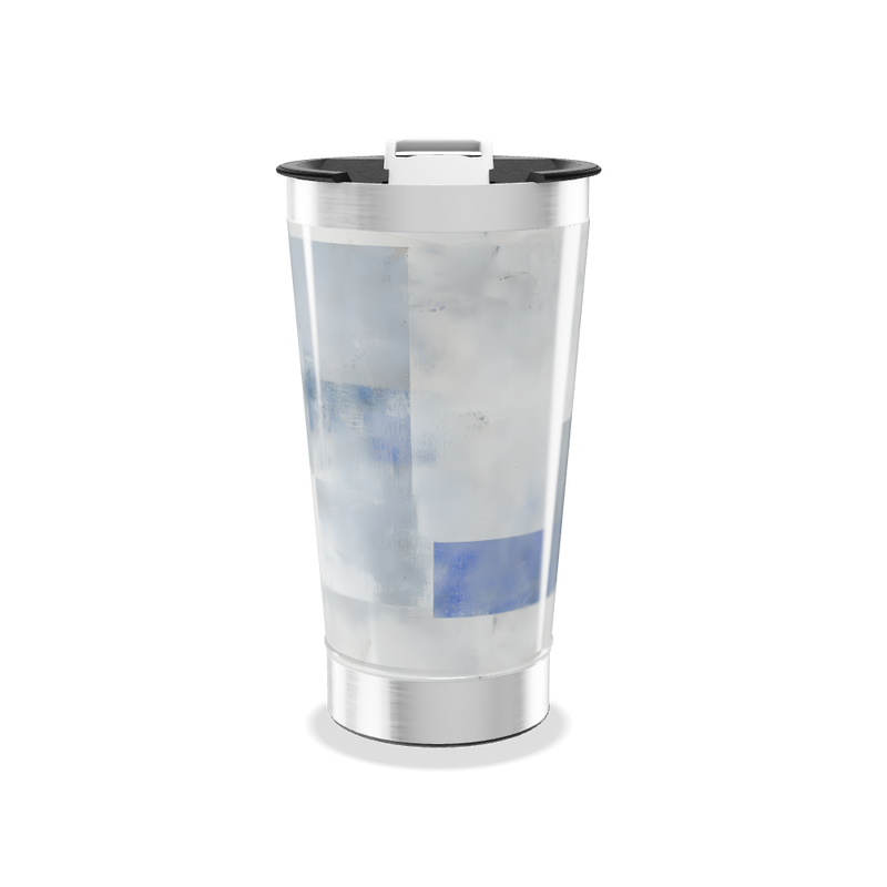 Copo Térmico - Aço Inox com Estampa Azul