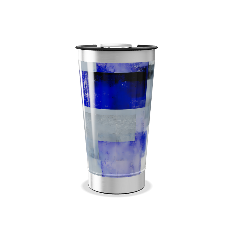 Copo Térmico - Aço Inox com Estampa Azul