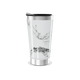 Copo Térmico - Branco com Design de Água
