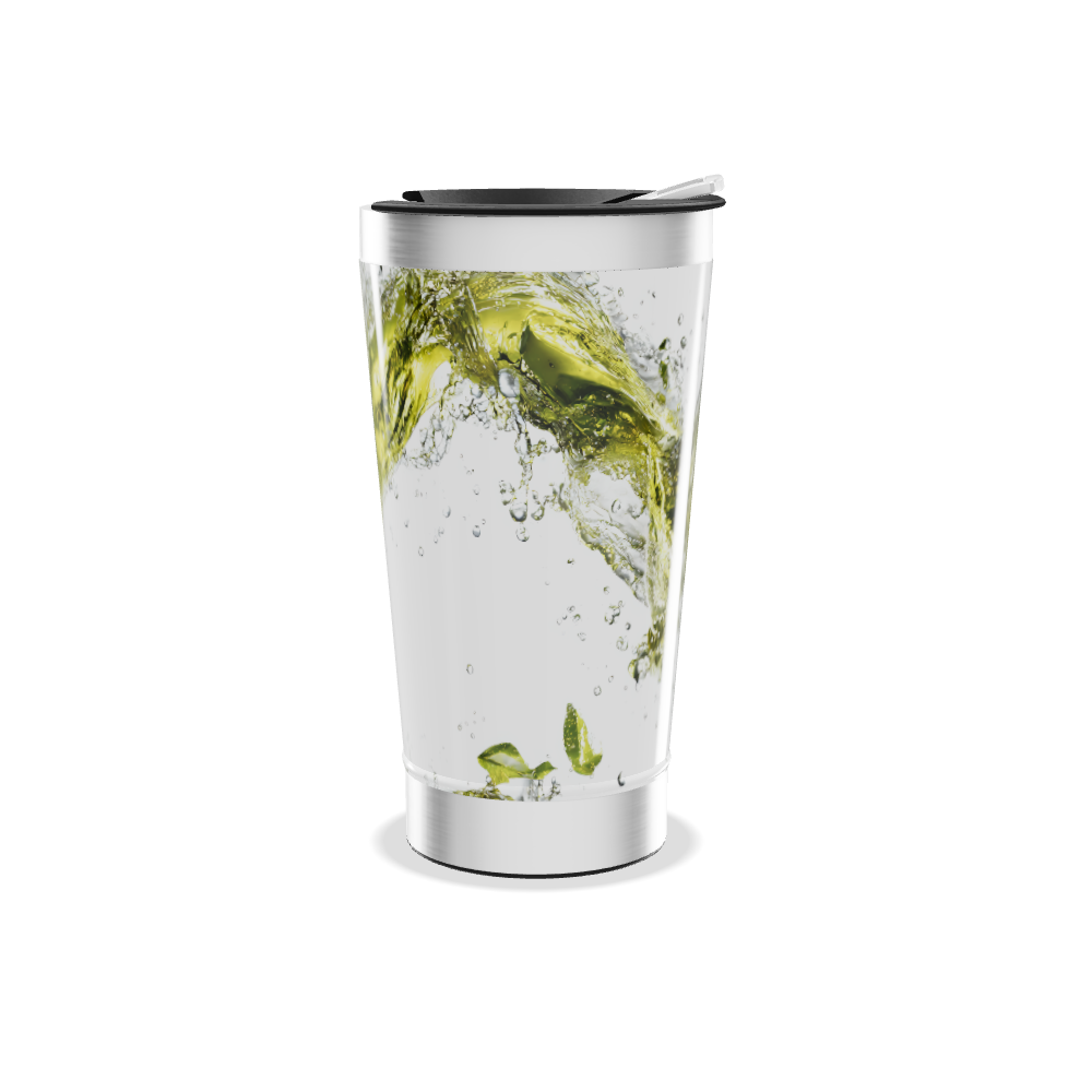 Copo Térmico - Com estampa de folhas