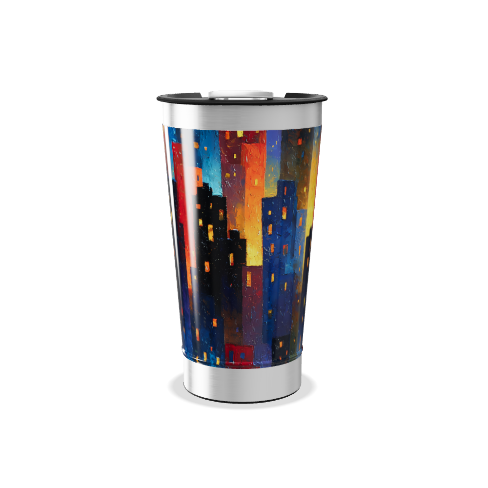 Copo Térmico - Cidade Colorida Inox