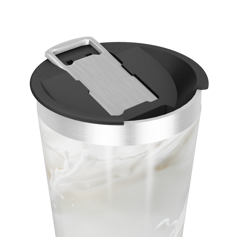 Copo Térmico - Splash Branco Aço Inox