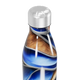 Garrafa Inox - Estampa Azul e Madeira