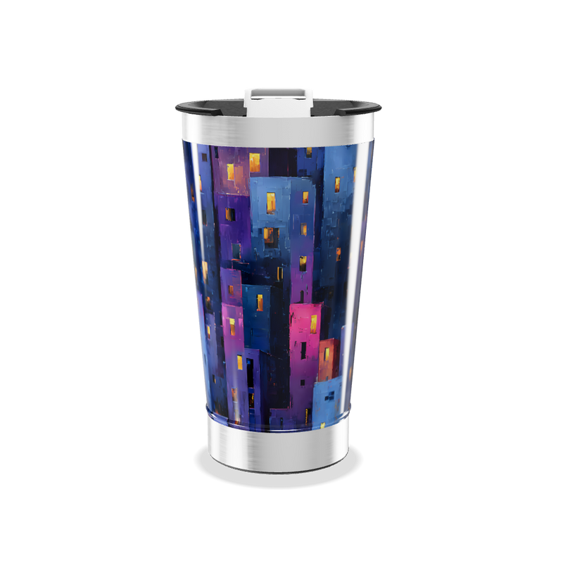 Copo Térmico - Estampa Noturna Colorida