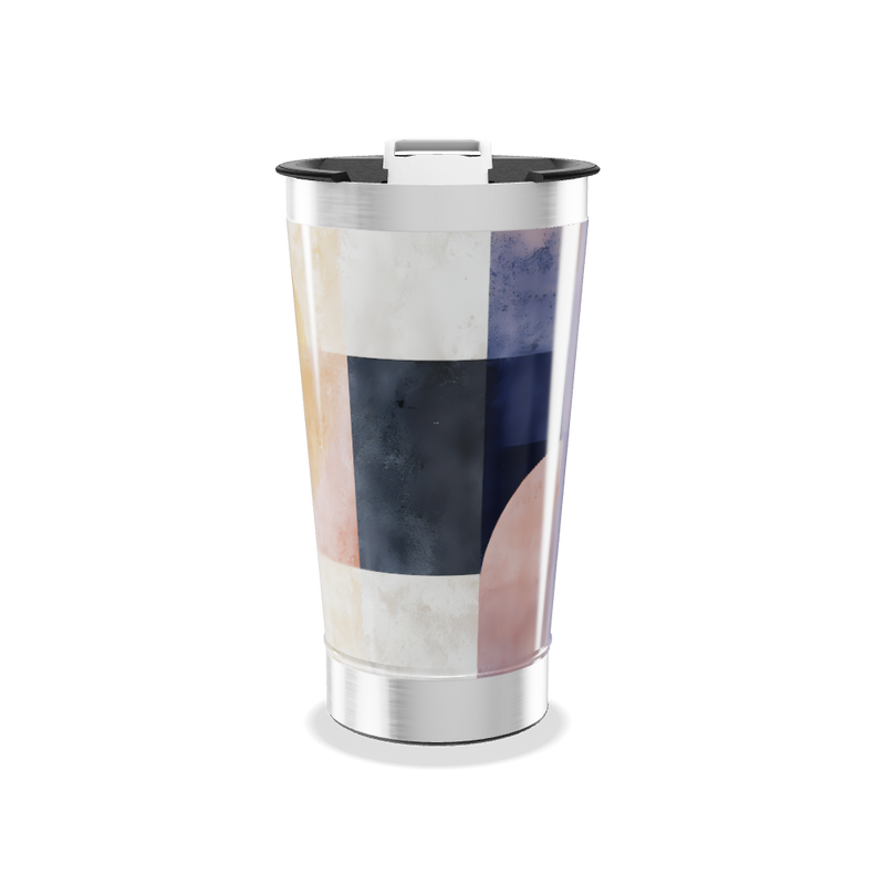 Copo Térmico - Estampa Geométrica Colorida